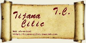 Tijana Cilić vizit kartica